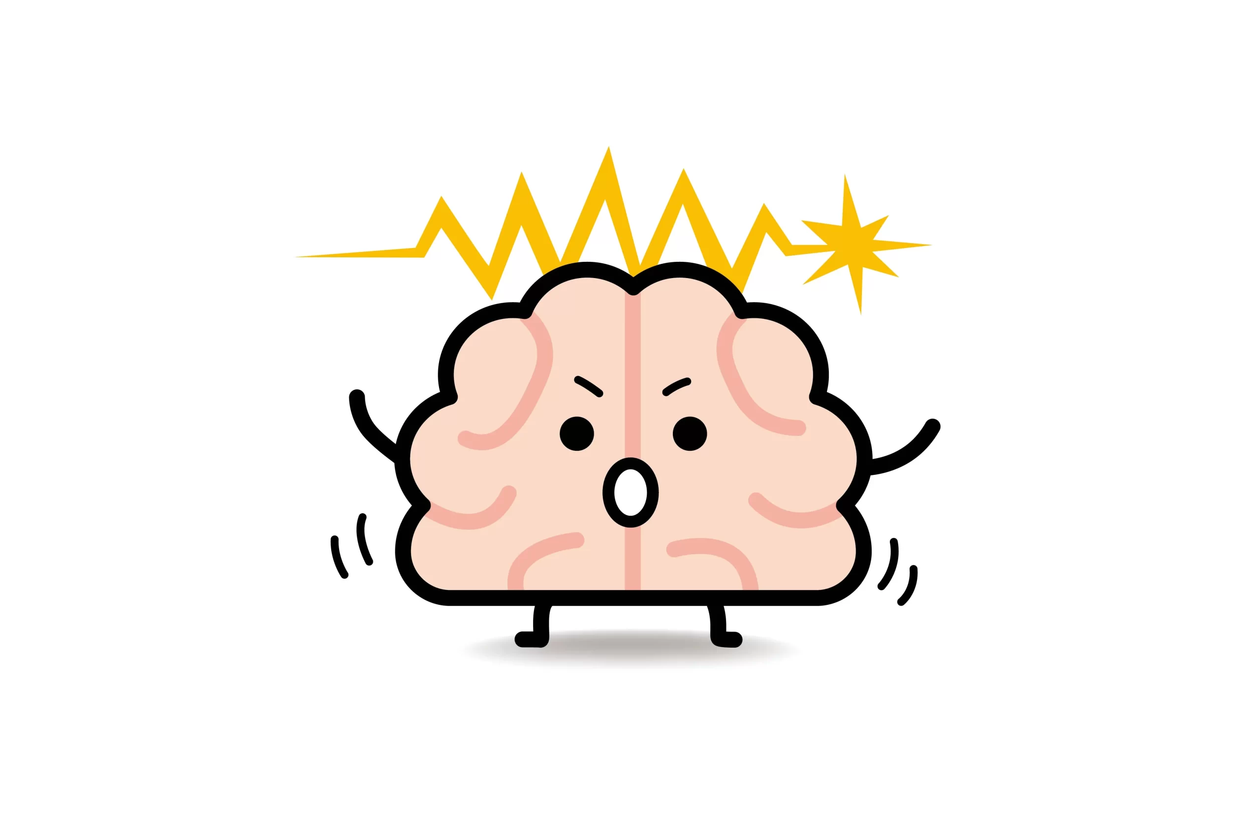 整体院の神経整体：痛みの原因である脳神経の誤作動イラスト